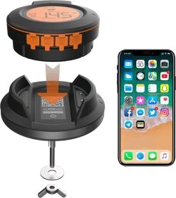 ToGrill - Smart Bluetooth Barbecue Dome Thermometer Met 2 Probes AT-02 | Draadloze Slimme BBQ Vleesthermometer Met App | -Demeyere Winkel 1061x1200