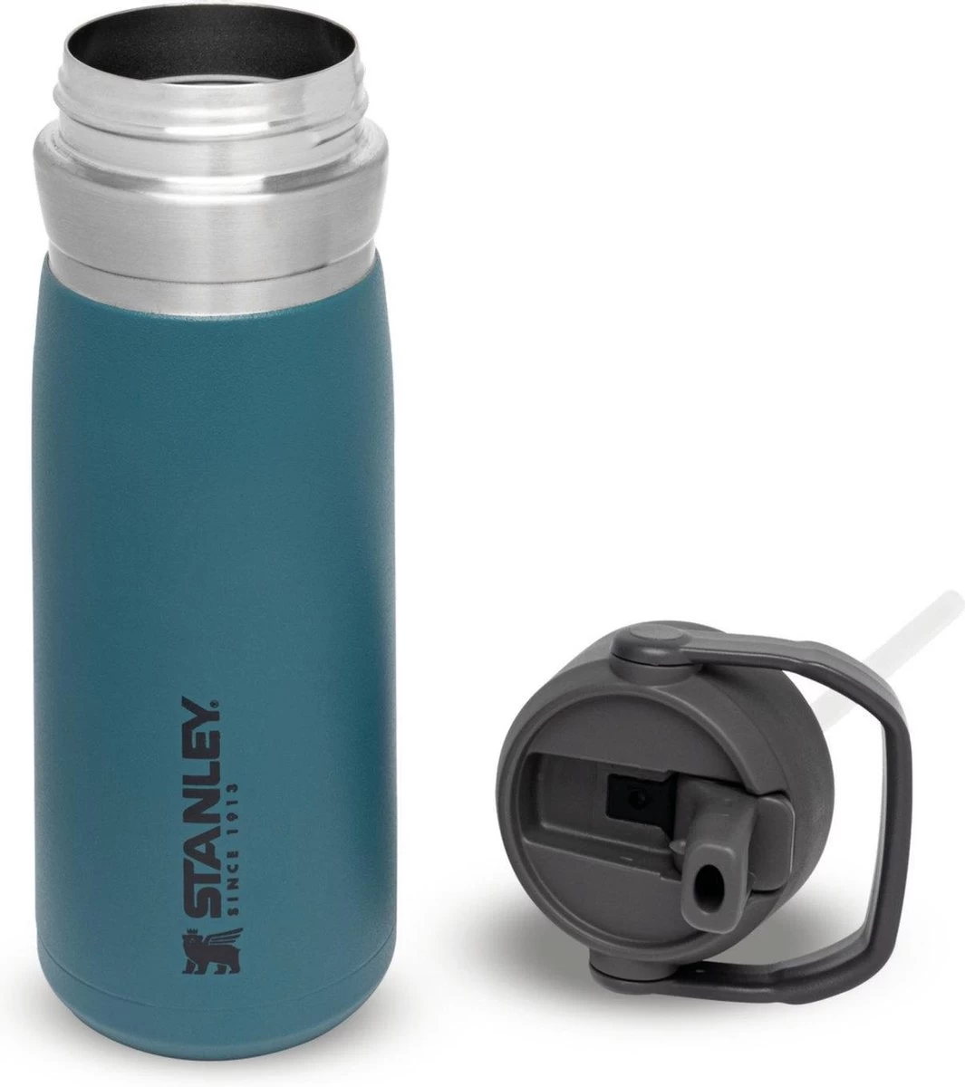 Stanley The IceFlow™ Flip Straw Water Bottle 0,65L - Thermosfles - Lagoon 2 Stanley The IceFlow™ Flip Straw Water Bottle 0,65L - Thermosfles - Lagoon - Afbeelding 2