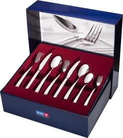 Sola Bestekset Bali - Modern - 9 Persoons - 90 Delig - Zilverwit Edelstaal 18/10 - RVS - Zilver -Demeyere Winkel 1070x1200 1