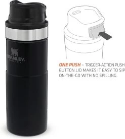 Stanley Trigger-Action Travel Mug 0.47L - Thermosfles - Matt Black -Demeyere Winkel 1075x1200 1