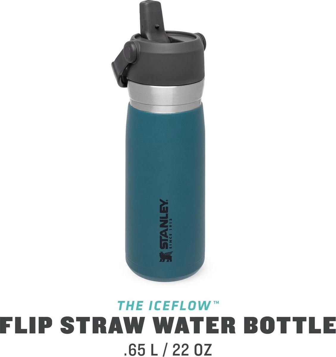 Stanley The IceFlow™ Flip Straw Water Bottle 0,65L - Thermosfles - Lagoon 7 Stanley The IceFlow™ Flip Straw Water Bottle 0,65L - Thermosfles - Lagoon - Afbeelding 7