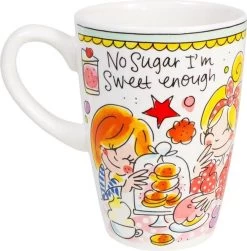 Blond Amsterdam Even Bijkletsen Beker XL 500 Ml - Mint Rand -Demeyere Winkel 1183x1200