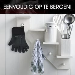 Sense Of Taste Ovenwanten - 2 Stuks - Ovenhandschoenen - Hittebestendig - 230°C - Siliconen - Zwart - Koken - Extra Lang -Demeyere Winkel 1198x1200 16
