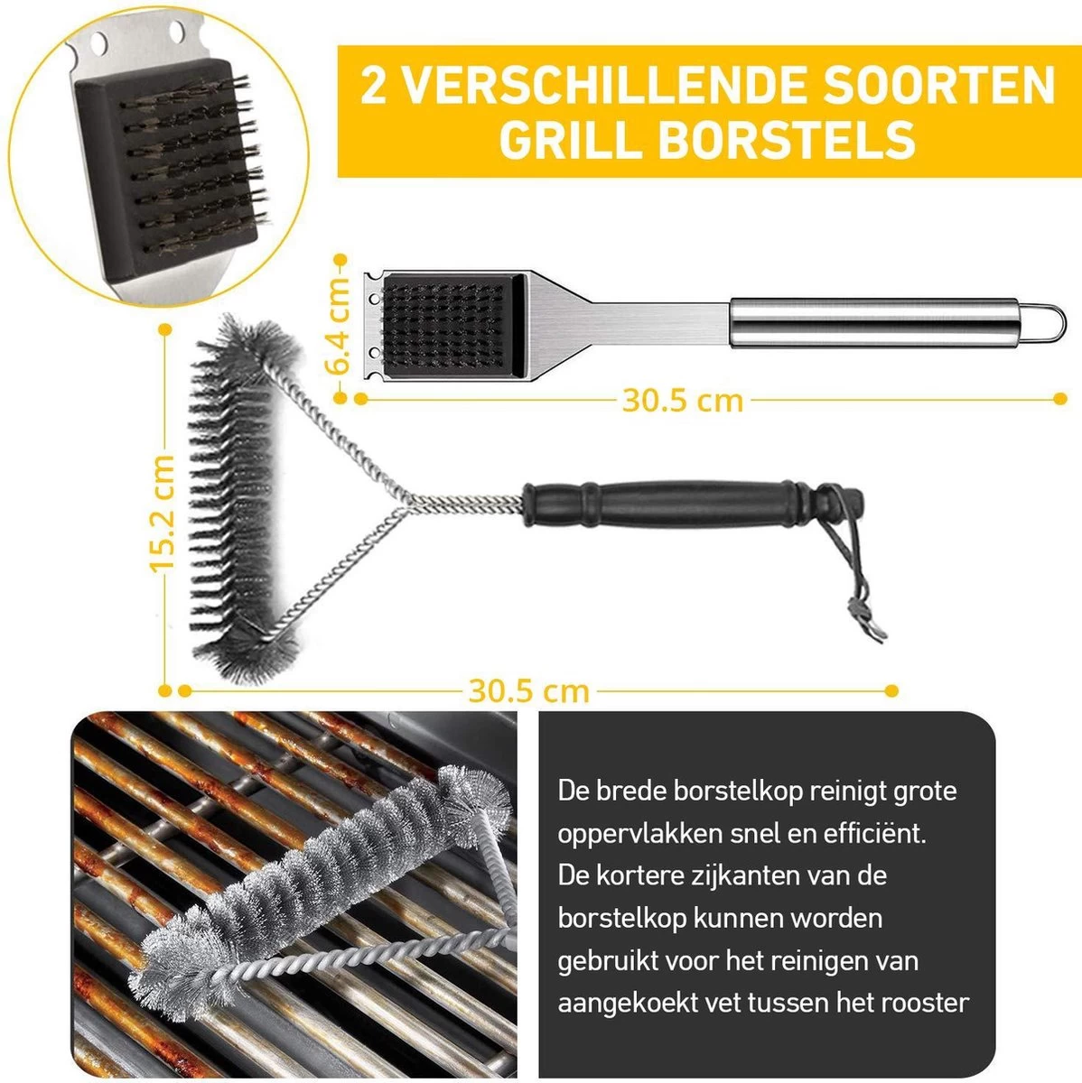 Saveur Royal® 35-delige Barbecue Gereedschapset In Roestvrij Staal - BBQ Grill Set Met Draagtas - Barbecuegerei-sets - Barbecue Accessoires Gereedschap - 35-delig 4 Saveur Royal® 35-delige Barbecue Gereedschapset In Roestvrij Staal - BBQ Grill Set Met Draagtas - Barbecuegerei-sets - Barbecue Accessoires Gereedschap - 35-delig - Afbeelding 4