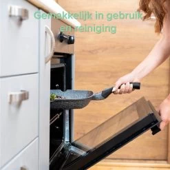 Coninx Grillpan 28CM - Steakpan - Afneembare Handgreep - PFAS-vrij - Grijs -Demeyere Winkel 1199x1200 2