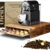 Dieux - Capsulehouder - 42 Capsules - Acacia Hout - Capsulehouder Nespresso - Luxe Kwaliteit - Nespresso - Cuphouder - Nespresso Cups - Cuphouder - Keuken - Koffie Apparaat - Pasen