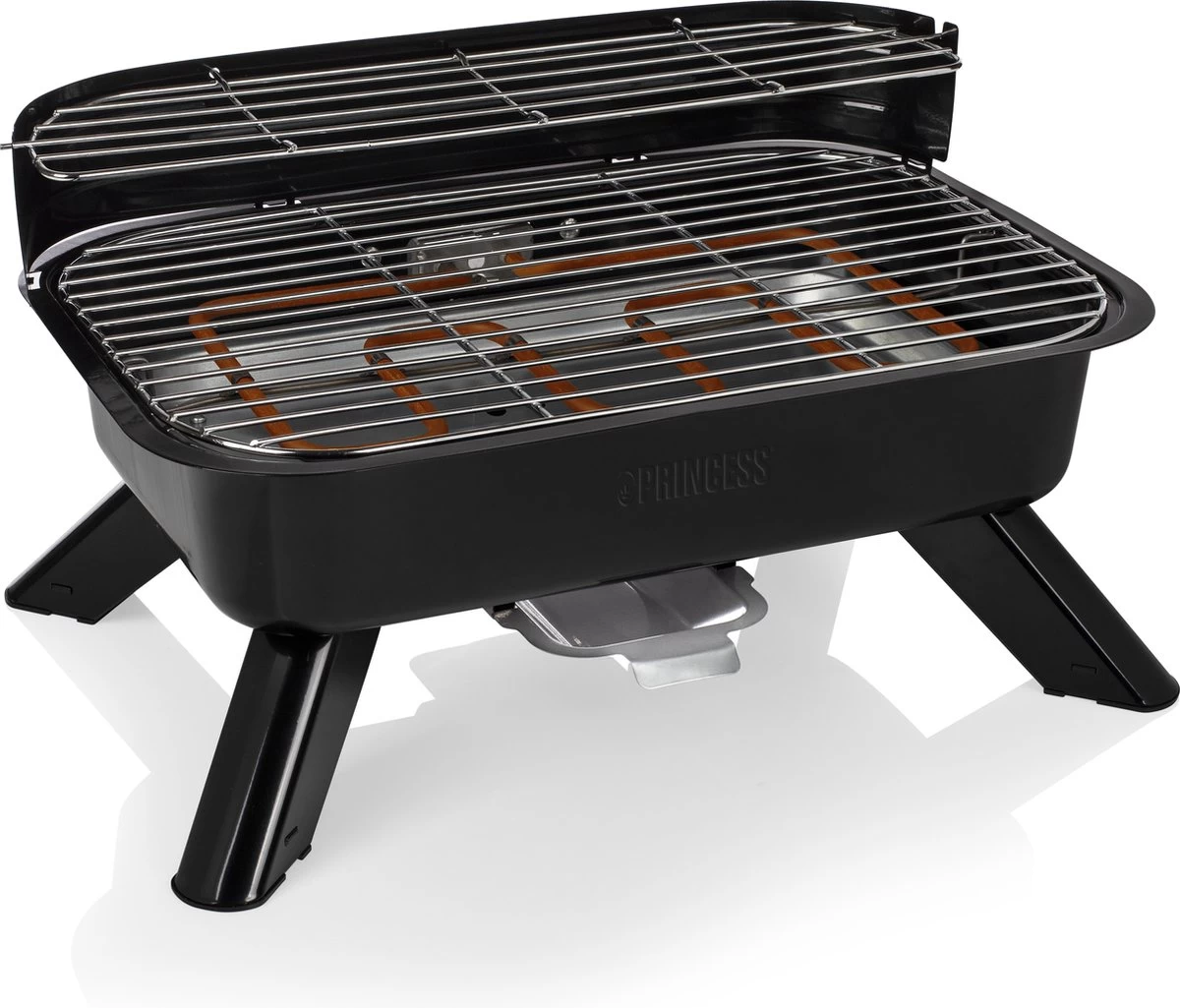 Princess 112252 Hybride Barbecue – Elektrische BBQ - Tafelmodel - 2000W - 44x 29cm - Gebruik Elektrisch Of Met Kolen 4 Princess 112252 Hybride Barbecue – Elektrische BBQ - Tafelmodel - 2000W - 44x 29cm - Gebruik Elektrisch Of Met Kolen - Afbeelding 4