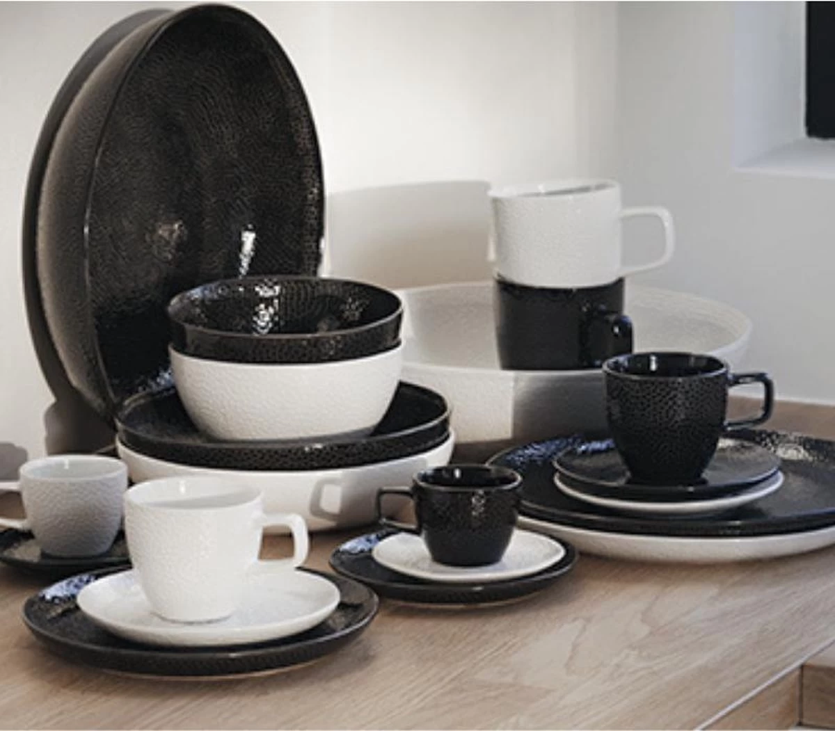 S&P - MIELO - Black - Dinerbord 26,5 Cm - Set Van 4 3 S&P - MIELO - Black - Dinerbord 26,5 Cm - Set Van 4 - Afbeelding 3
