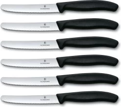 Victorinox Tafelmes 6 Stuks Zwart Krom Heft -Demeyere Winkel 1200x1060