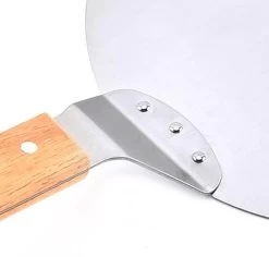 Luxe Pizzaschep Voor Verse Pizza - Extra Groot - RVS 30CM - Grote Pizza Schep Voor Oven Of BBQ Barbecue - Hout Handvat - Pizzaspatel Voor Zelfgemaakte Ovenpizza -Demeyere Winkel 1200x1148 3
