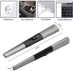 Allkinds Lange Elektrische Plasma Aansteker - USB Oplaadbaar - Vlamloze Elektrische Aansteker Voor Keuken, Kaars, BBQ Of Openhaard - Zwart - In- En Outdoor - Chique Design 9 Allkinds Lange Elektrische Plasma Aansteker - USB Oplaadbaar - Vlamloze Elektrische Aansteker Voor Keuken, Kaars, BBQ Of Openhaard - Zwart - In- En Outdoor - Chique Design -Demeyere Winkel 1200x1162 6