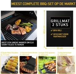 Saveur Royal® 35-delige Barbecue Gereedschapset In Roestvrij Staal - BBQ Grill Set Met Draagtas - Barbecuegerei-sets - Barbecue Accessoires Gereedschap - 35-delig 19 Saveur Royal® 35-delige Barbecue Gereedschapset In Roestvrij Staal - BBQ Grill Set Met Draagtas - Barbecuegerei-sets - Barbecue Accessoires Gereedschap - 35-delig -Demeyere Winkel 1200x1162 8