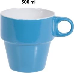 Orange85 Koffiekopjes - Met Houder - Set Van 6 - Gekleurd - 300 Ml - Keramiek -Demeyere Winkel 1200x1179