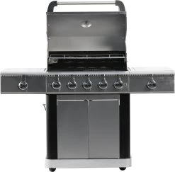 Gasbarbecue En Grill - 5 + 1 Branders + 1 Infrarood Zijbrander - Buitenkeuken - Edelstaal BBQ -Demeyere Winkel 1200x1182 2
