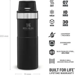 Stanley Trigger-Action Travel Mug 0.47L - Thermosfles - Matt Black -Demeyere Winkel 1200x1195 9