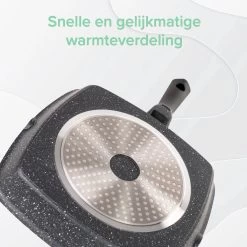 Coninx Grillpan 28CM - Steakpan - Afneembare Handgreep - PFAS-vrij - Grijs -Demeyere Winkel 1200x1199 9