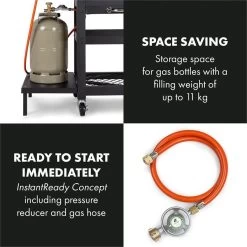 Klarstein Kingsville Double Barbecue - Houtskool- En Gasbarbecue - Smoker BBQ - Inclusief Deksels En Thermometer - Met 2 Roosters - Zwart -Demeyere Winkel 1200x1200 1002