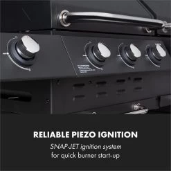 Klarstein Kingsville Double Barbecue - Houtskool- En Gasbarbecue - Smoker BBQ - Inclusief Deksels En Thermometer - Met 2 Roosters - Zwart -Demeyere Winkel 1200x1200 1003