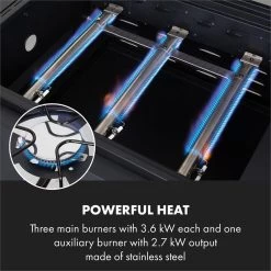 Klarstein Kingsville Double Barbecue - Houtskool- En Gasbarbecue - Smoker BBQ - Inclusief Deksels En Thermometer - Met 2 Roosters - Zwart -Demeyere Winkel 1200x1200 1007