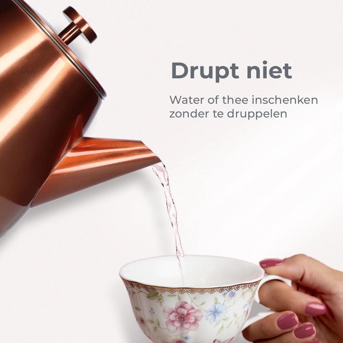 Vaja® Theepot Juliette Rosé Dubbelwandig 5 Vaja® Theepot Juliette Rosé Dubbelwandig - Afbeelding 5