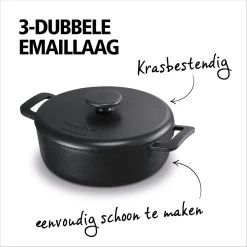 BRABANTIA THE DUTCH Gietijzeren Braadpan - Ø 28cm - MAT Zwart - Inductie 7 BRABANTIA THE DUTCH Gietijzeren Braadpan - Ø 28cm - MAT Zwart - Inductie -Demeyere Winkel 1200x1200 127