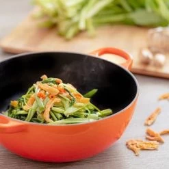 Le Creuset Wokpan / Balti Dish - Mat Zwart - ø 24 Cm / 2.7 Liter - Geëmailleerde Anti-aanbaklaag -Demeyere Winkel 1200x1200 263