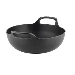 Le Creuset Wokpan / Balti Dish - Mat Zwart - ø 24 Cm / 2.7 Liter - Geëmailleerde Anti-aanbaklaag -Demeyere Winkel 1200x1200 264