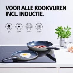 BRABANTIA INDU+ Pannenkoekenpan - Keramische Antiaanbaklaag - Ø 24 Cm - Inductie - Pfas Vrij -Demeyere Winkel 1200x1200 300