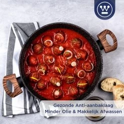 Westinghouse Hapjespan Inductie - Ø 32 Cm - Zwart Marmer - Speciale Editie - Met Deksel -Demeyere Winkel 1200x1200 410