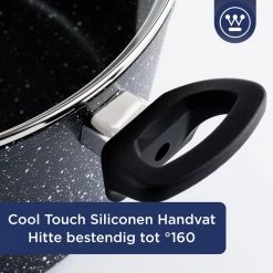 Westinghouse Hapjespan Inductie - Ø 32 Cm - Zwart Marmer - Met Deksel -Demeyere Winkel 1200x1200 412