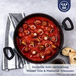 Westinghouse Hapjespan Inductie - Ø 32 Cm - Zwart Marmer - Met Deksel -Demeyere Winkel 1200x1200 414