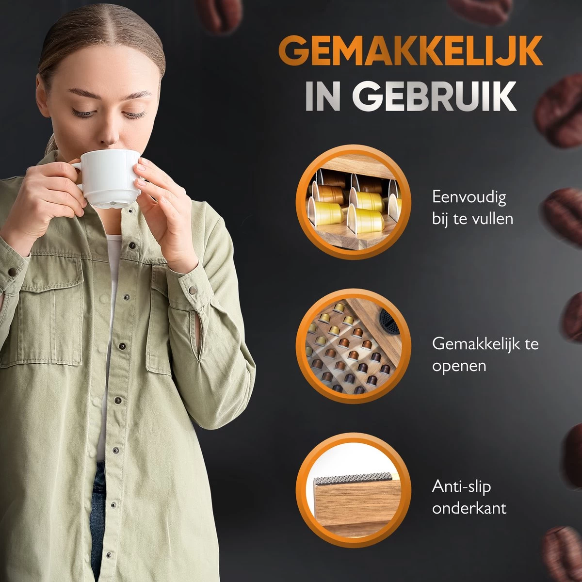 Dieux - Capsulehouder - 42 Capsules - Acacia Hout - Capsulehouder Nespresso - Luxe Kwaliteit - Nespresso - Cuphouder - Nespresso Cups - Cuphouder - Keuken - Koffie Apparaat - Pasen 3 Dieux - Capsulehouder - 42 Capsules - Acacia Hout - Capsulehouder Nespresso - Luxe Kwaliteit - Nespresso - Cuphouder - Nespresso Cups - Cuphouder - Keuken - Koffie Apparaat - Pasen - Afbeelding 3