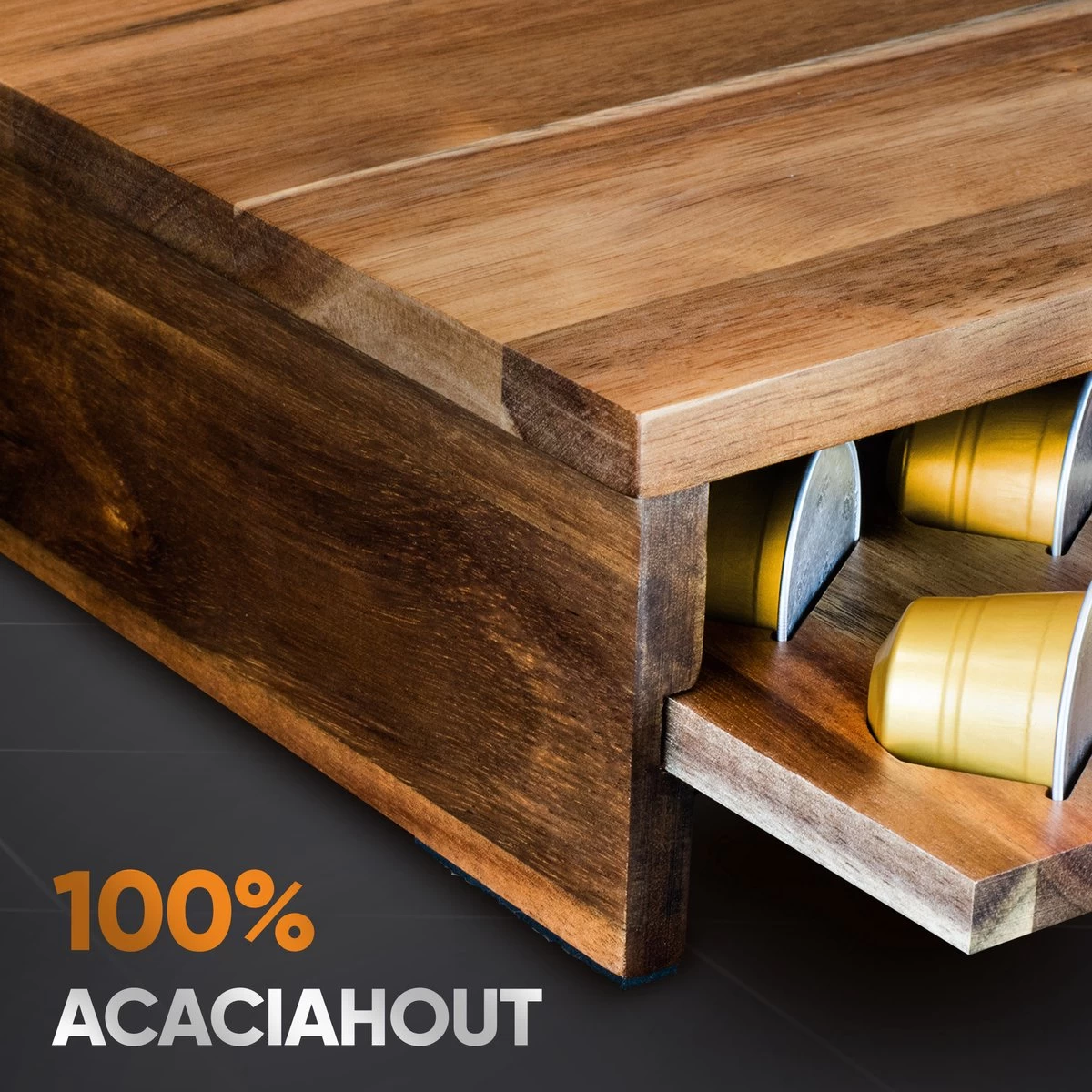 Dieux - Capsulehouder - 42 Capsules - Acacia Hout - Capsulehouder Nespresso - Luxe Kwaliteit - Nespresso - Cuphouder - Nespresso Cups - Cuphouder - Keuken - Koffie Apparaat - Pasen 5 Dieux - Capsulehouder - 42 Capsules - Acacia Hout - Capsulehouder Nespresso - Luxe Kwaliteit - Nespresso - Cuphouder - Nespresso Cups - Cuphouder - Keuken - Koffie Apparaat - Pasen - Afbeelding 5