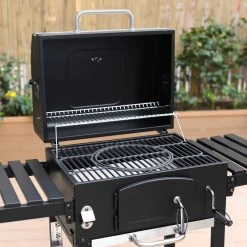 Alice's Garden Houtskool BBQ Bernard - Smoker - Verstelbare Houtskoolbak - Zwart 12 Alice's Garden Houtskool BBQ Bernard - Smoker - Verstelbare Houtskoolbak - Zwart -Demeyere Winkel 1200x1200 619