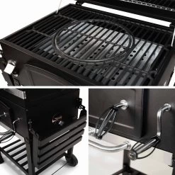 Alice's Garden Houtskool BBQ Bernard - Smoker - Verstelbare Houtskoolbak - Zwart 16 Alice's Garden Houtskool BBQ Bernard - Smoker - Verstelbare Houtskoolbak - Zwart -Demeyere Winkel 1200x1200 622