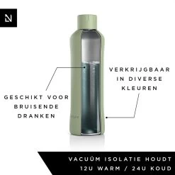 LARS NYSØM Roestvrijstalen Drinkfles 'Bølge' 750ml Sage -Demeyere Winkel 1200x1200 675