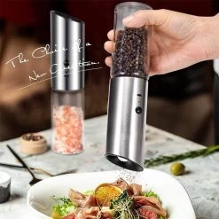 101Products Peper- & Zoutmolen Elektrisch - USB Oplaadbaar - Pepermolen - Zoutmolen - RVS -Demeyere Winkel 1200x1200 696