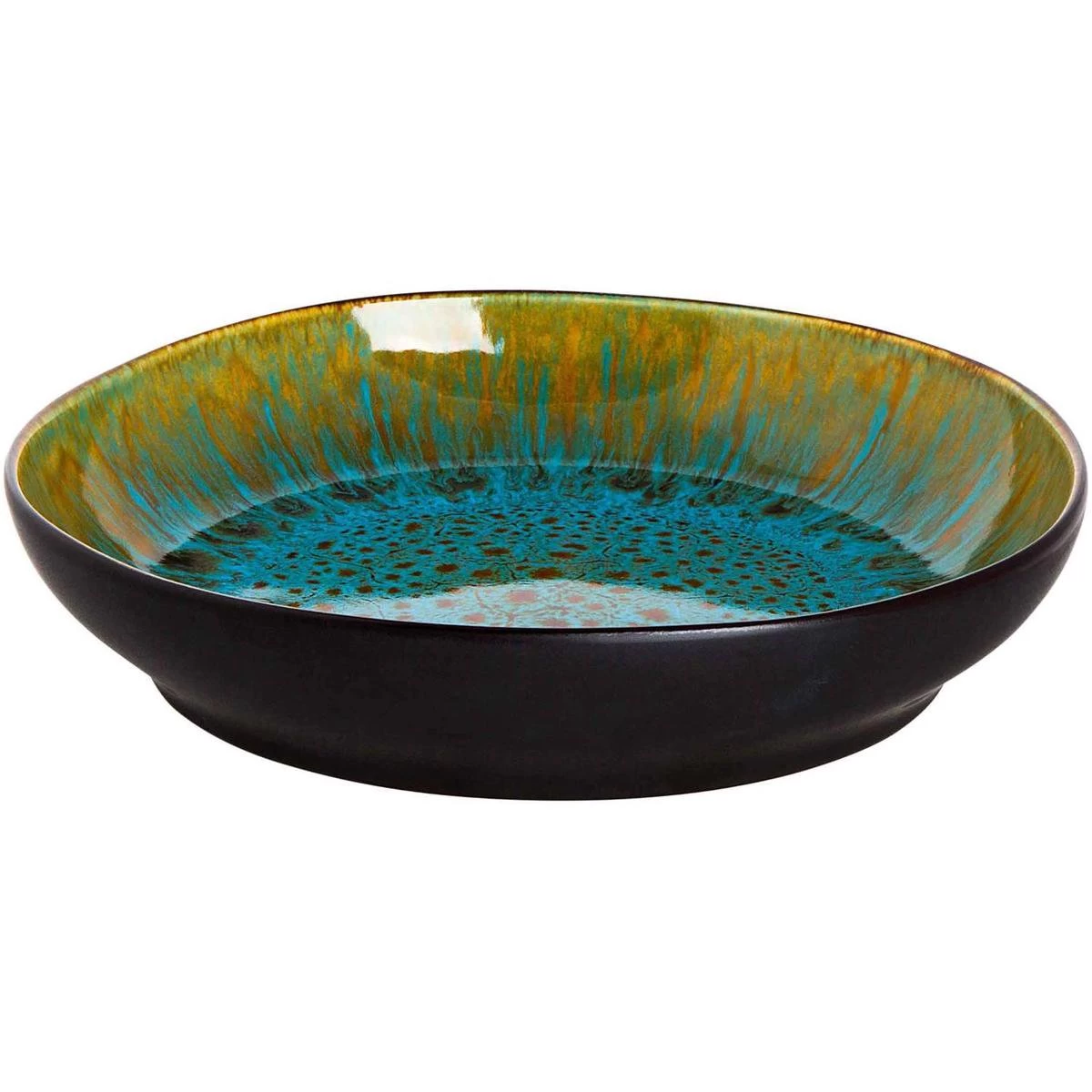Palmer Serviesset Lotus Stoneware 6-persoons 24-delig Zwart Turquoise 8 Palmer Serviesset Lotus Stoneware 6-persoons 24-delig Zwart Turquoise - Afbeelding 8