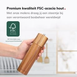 Deleca Luxe Peper En Zoutmolen Set - Zout / Pepermolen - Handmatig - Met Navul Lepel & Geschenkdoos - Acacia Hout - Rond 15 Deleca Luxe Peper En Zoutmolen Set - Zout / Pepermolen - Handmatig - Met Navul Lepel & Geschenkdoos - Acacia Hout - Rond -Demeyere Winkel 1200x1200 739