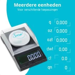 SOEM® Digitale Precisie Weegschaal - 0,001 Tot 50 Gram Tarra Functie - Pocket Scale - Juweliersweegschaal -Demeyere Winkel 1200x1200 794
