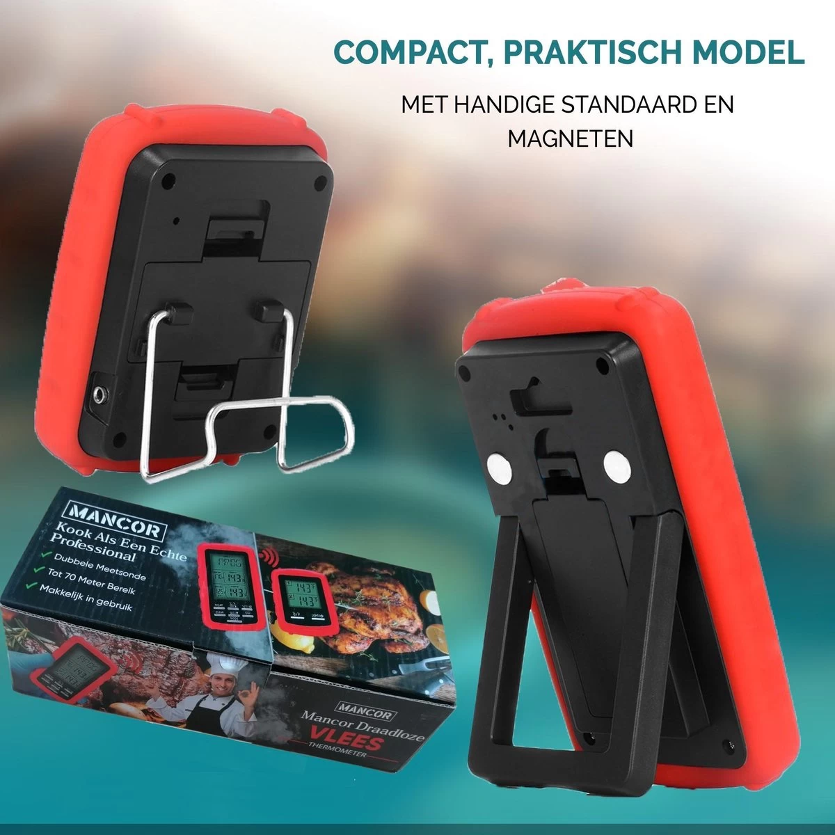 Mancor Vleesthermometer Digitaal BBQ Accesoires Thermometer Oventhermometer 9 Mancor Vleesthermometer Digitaal BBQ Accesoires Thermometer Oventhermometer - Afbeelding 9