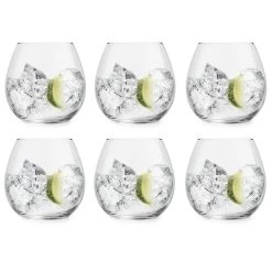 Libbey Gin Tonic Glas Cami - 720 Ml / 72 Cl - 6 Stuks - Vaatwasserbestendig - Geen Voetje - Zonder Steel - Modern - Trendy