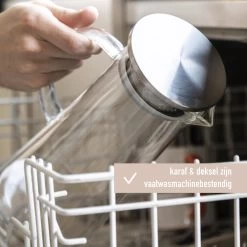 MÊZON® Schenkkan - Glazen Waterkan - Waterkaraf Voor Fruitwater - Multifunctionele Decanteer Karaf - Kan Met Deksel - 1.5L Capaciteit -Demeyere Winkel 1200x1200 898