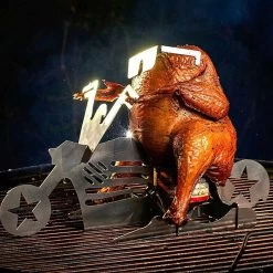 GrillX Beer Can Chicken Houder - Kiphouder Motorcycle - BBQ Accesoires - Bierkip - Barbeque Gereedschap - Chicken Sitter -Demeyere Winkel 1200x1200 933