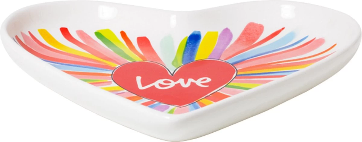 Blond Amsterdam Specials: Love Bord Hart Vorm Regenboog 22cm 2 Blond Amsterdam Specials: Love Bord Hart Vorm Regenboog 22cm - Afbeelding 2
