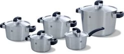 BK Conical Cool Pannenset - 5-delig - RVS - Geschikt Voor Alle Warmtebronnen 39 BK Conical Cool Pannenset - 5-delig - RVS - Geschikt Voor Alle Warmtebronnen -Demeyere Winkel 1200x525
