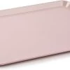 Dienblad/serveerblad In Oud Roze Kunststof 35 X 24 Cm- Keukenbenodigdheden - Dranken Serveren