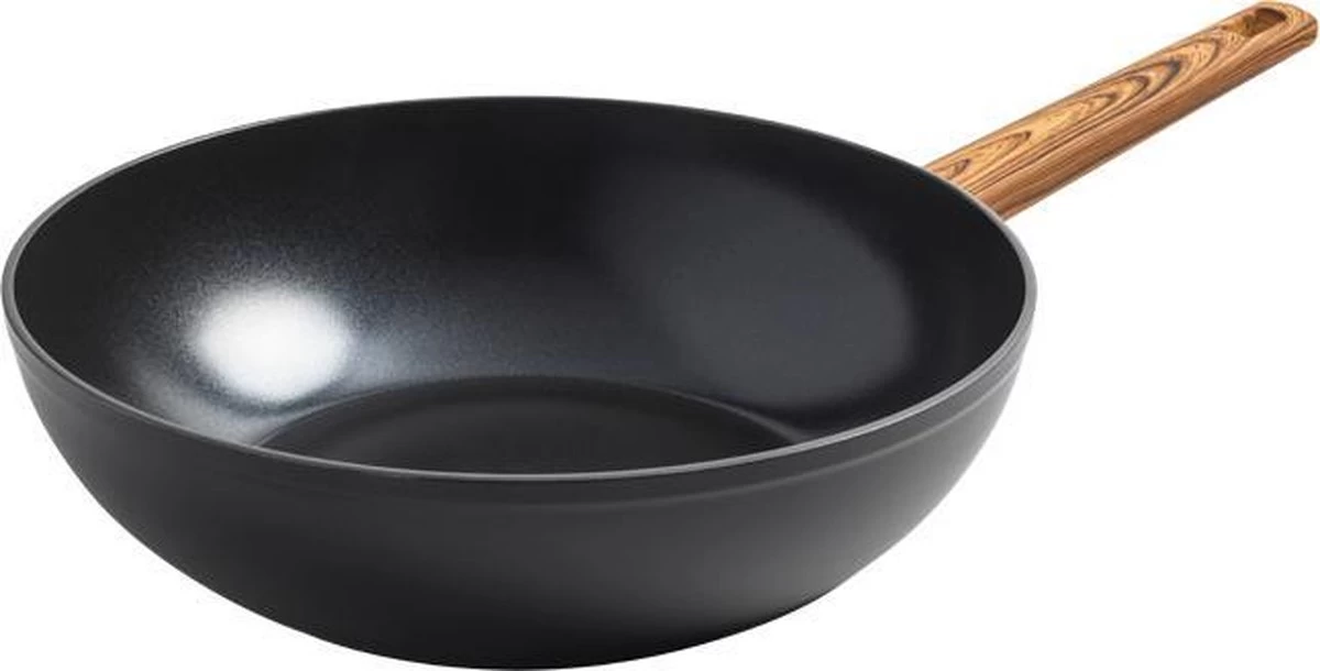 Gero Mark Wok Ø 28 Cm - Aluminium - Inductie - PFAS-vrij 1 Gero Mark Wok Ø 28 Cm - Aluminium - Inductie - PFAS-vrij