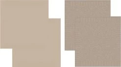 DDDDD Cisis - 2x Theedoek & 2x Keukendoek - Amandel