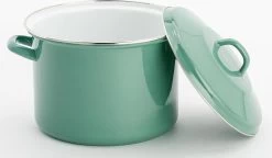 Lite-Body Magnus Soeppan/Stamppotpan Met Deksel - 24cm/8l - Emaille - Olijf Groen 5 Lite-Body Magnus Soeppan/Stamppotpan Met Deksel - 24cm/8l - Emaille - Olijf Groen -Demeyere Winkel 1200x698